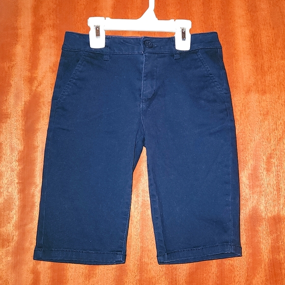 🆕️w/o tags GAP KIDS GIRL'S Navy Chino SHORTS - Picture 1 of 7